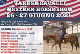 VARESE CAVALLI – Western Horse Show 26-27 Giugno 2021