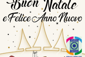 Con la speranza che il prossimo anno porti a tutti pace e serenità, felicità, armonia e amore, Buon Natale e buone feste!